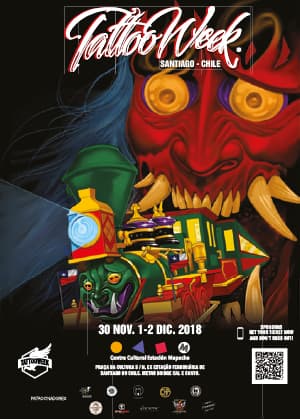 Cartaz da Tattoo Week Chile de 2018