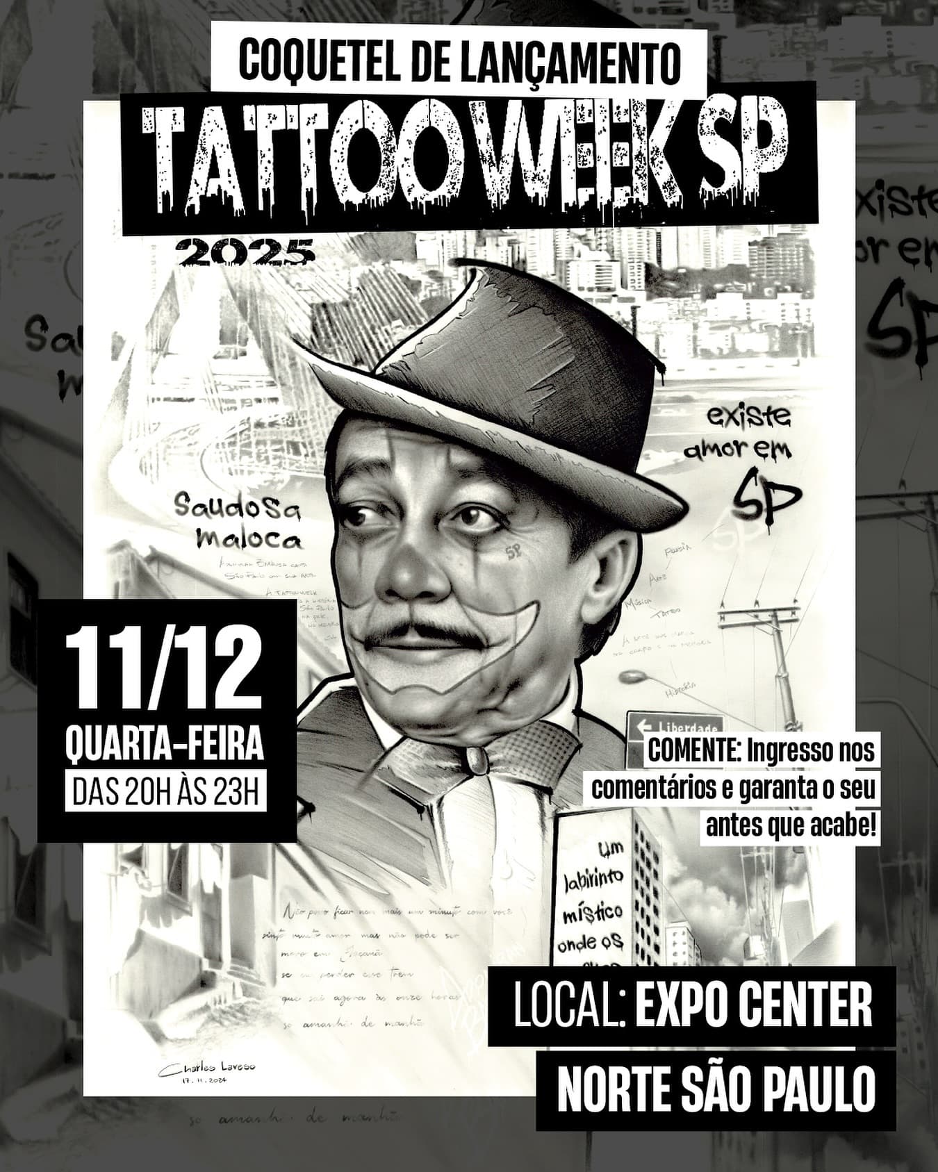 Cartaz da Tattoo Week São Paulo de 2025